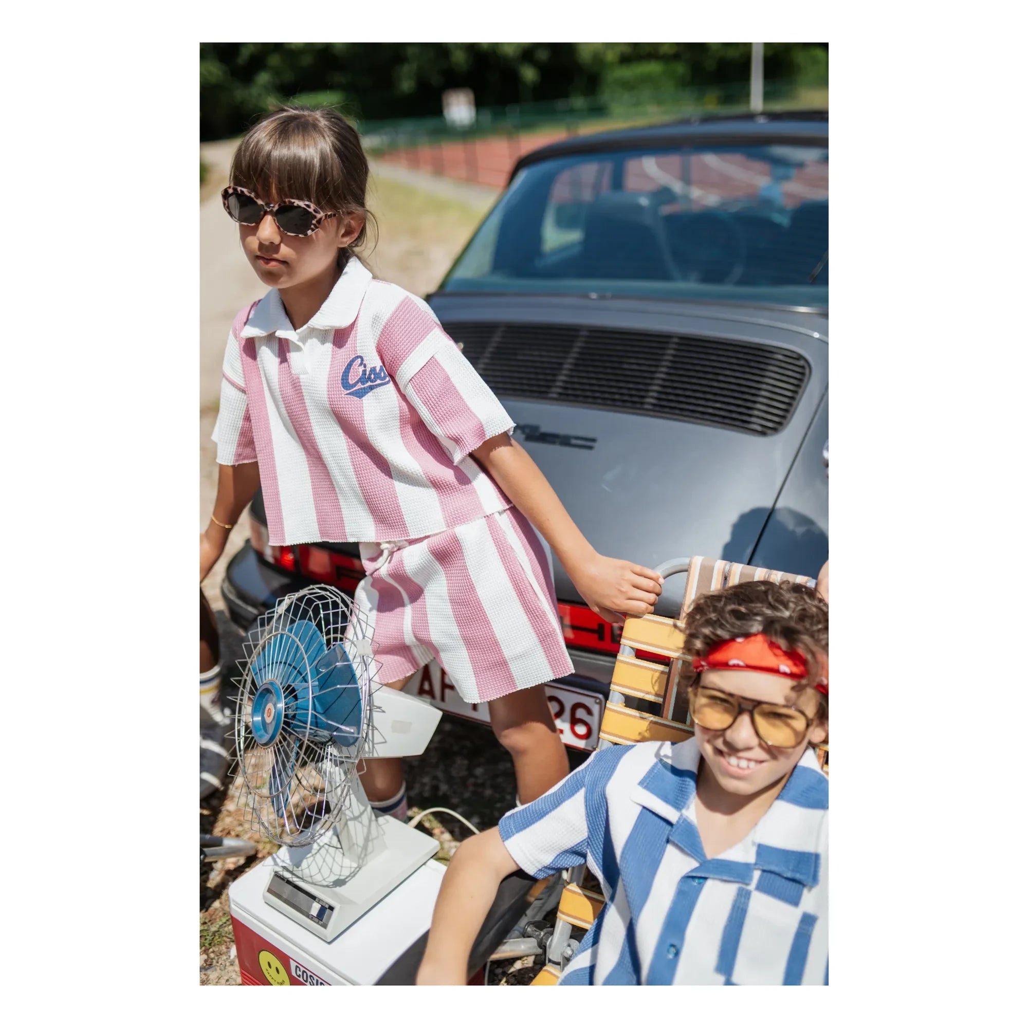Cos I Said So - Gestreiftes Poloshirt | Rosa