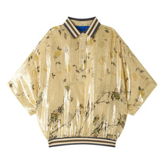 Mes Demoiselles - Jaca Bluse aus Metallic-Seide | Gold