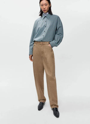 Cordera - Karottenschnitt Baumwollhose | Beige