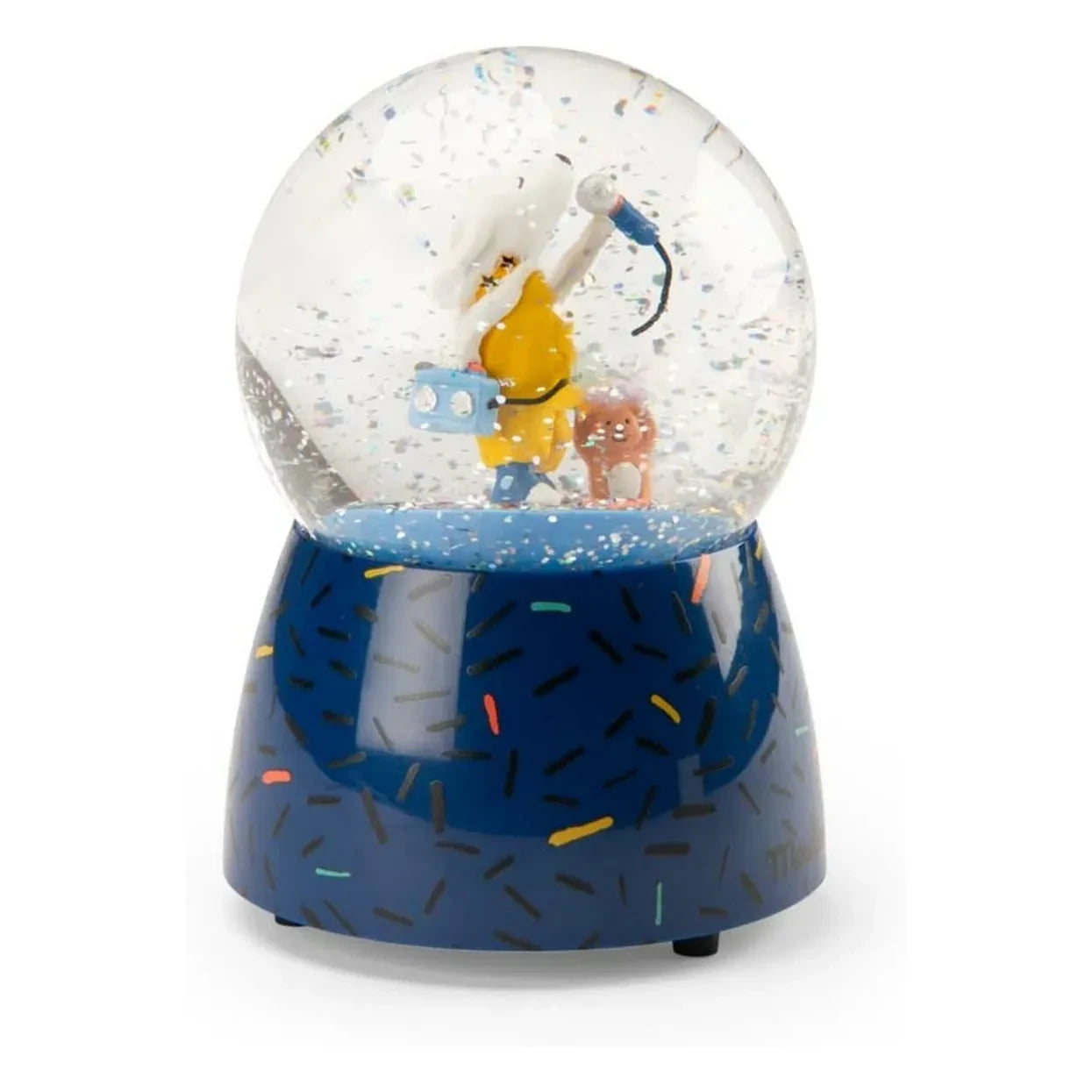 Moulin Roty - Spieluhr Schneekugel Pilou | Blau