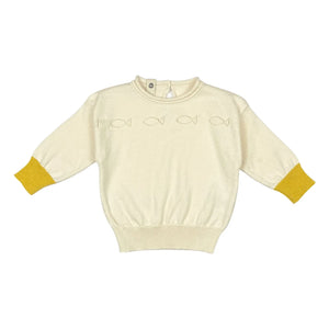Bayiri - Little Fish Pullover aus Bio-Baumwolle | Ecru
