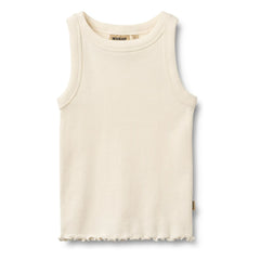 Wheat - Minka Bio-Baumwoll-Ripp-Tanktop | Elfenbein