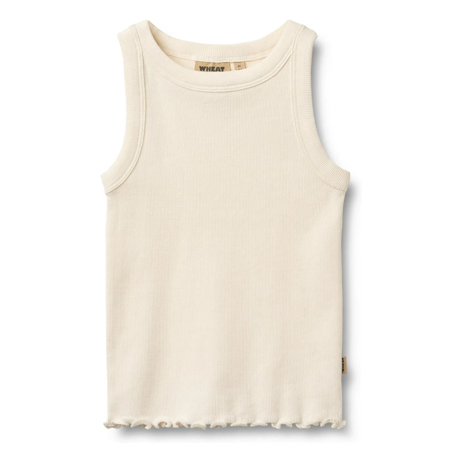 Wheat - Minka Bio-Baumwoll-Ripp-Tanktop | Elfenbein