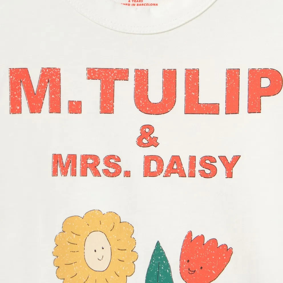 Tinycottons – M.Tulip Bio-Baumwoll-T-Shirt | Weiß