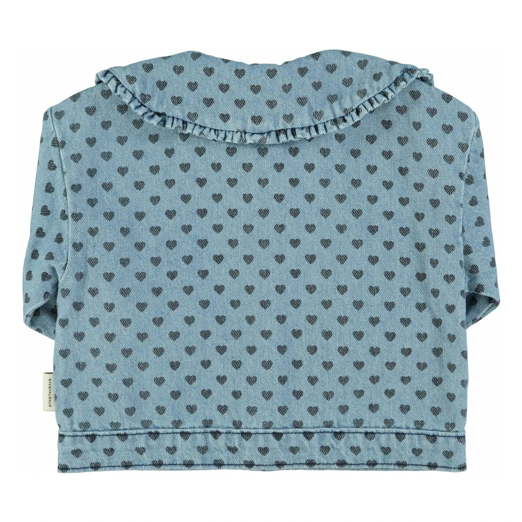 Piupiuchick - Claudine Jeansjacke mit Herzkragen | Hellblau