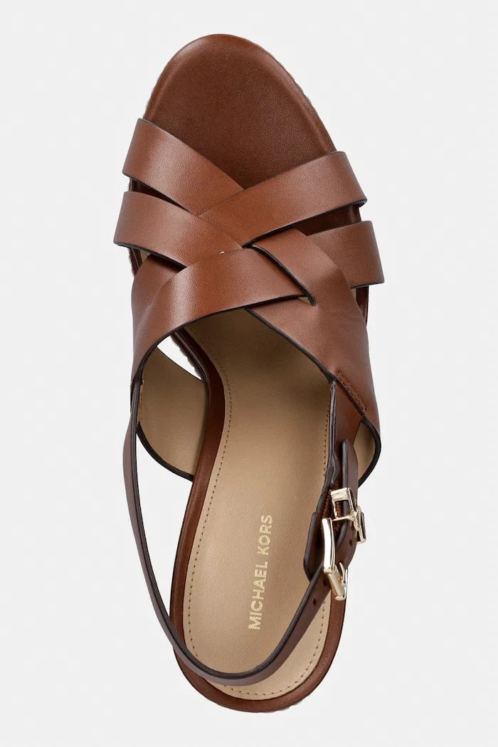 MICHAEL Michael Kors Nora Wedge Deri Sandalet