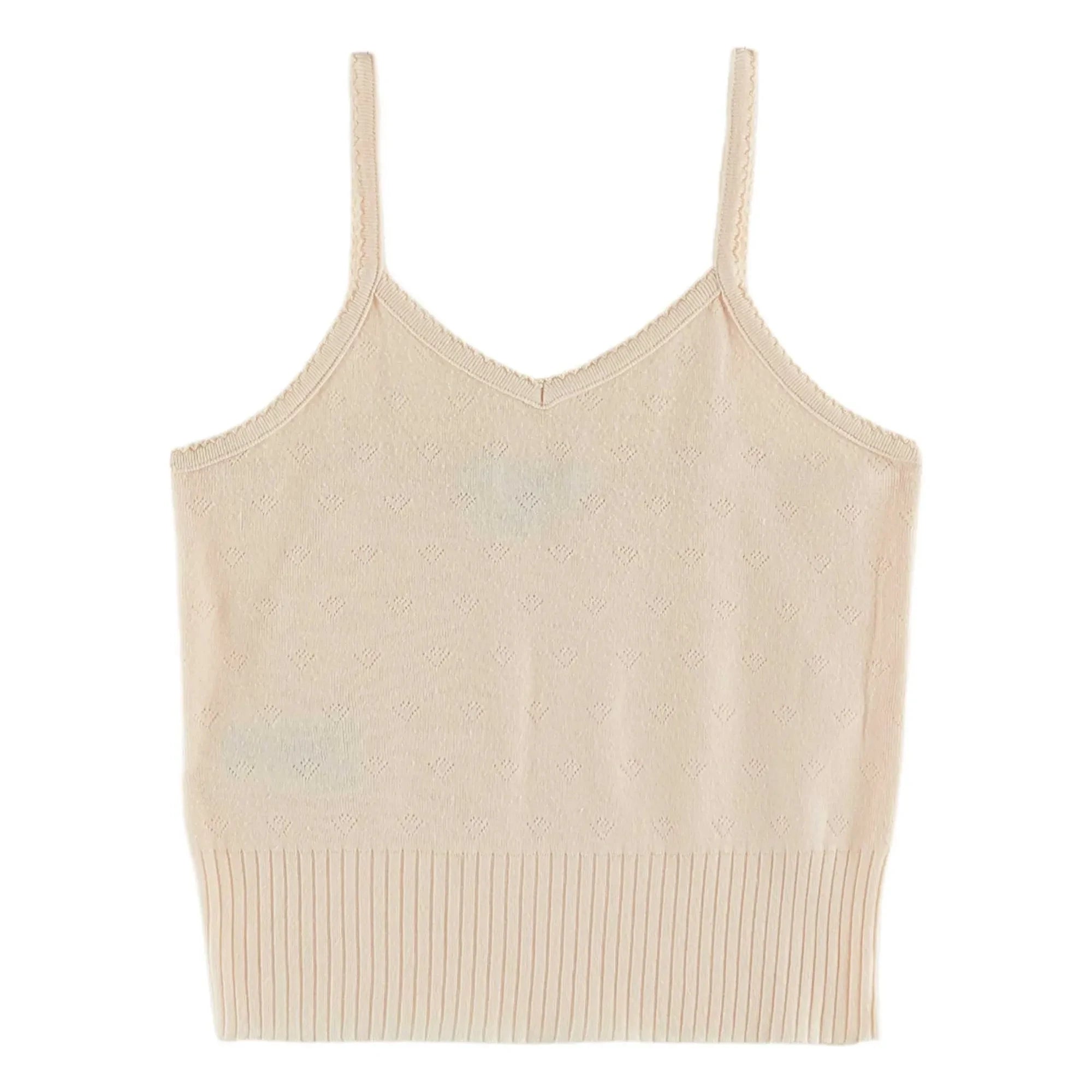 Emile et Ida - Pointelle-Unterhemd | Creme