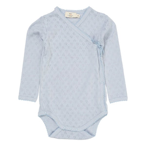 Copenhagen Colors - Pointelle Bio-Baumwoll-Body | Hellblau