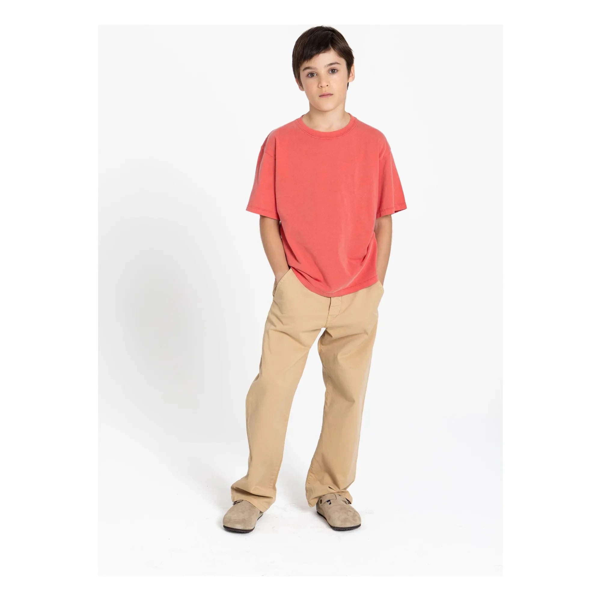 Smallable Kid - Nils Bio-Baumwoll-T-Shirt | Dunkelrot