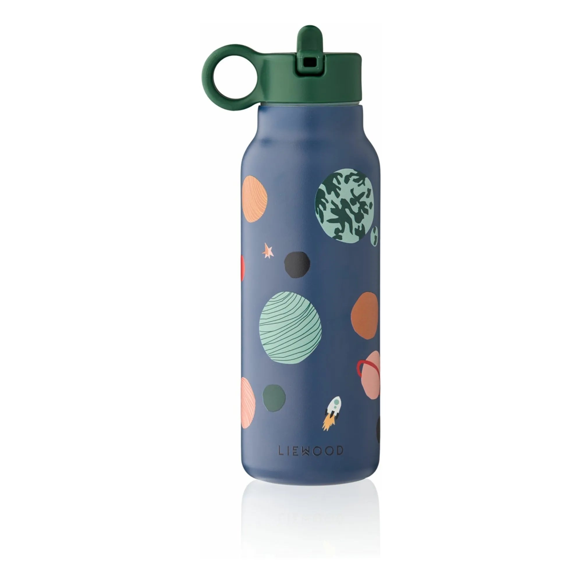Liewood - Falk Edelstahl-Wasserflasche - 350 ml | Universe/Klassisches Navy