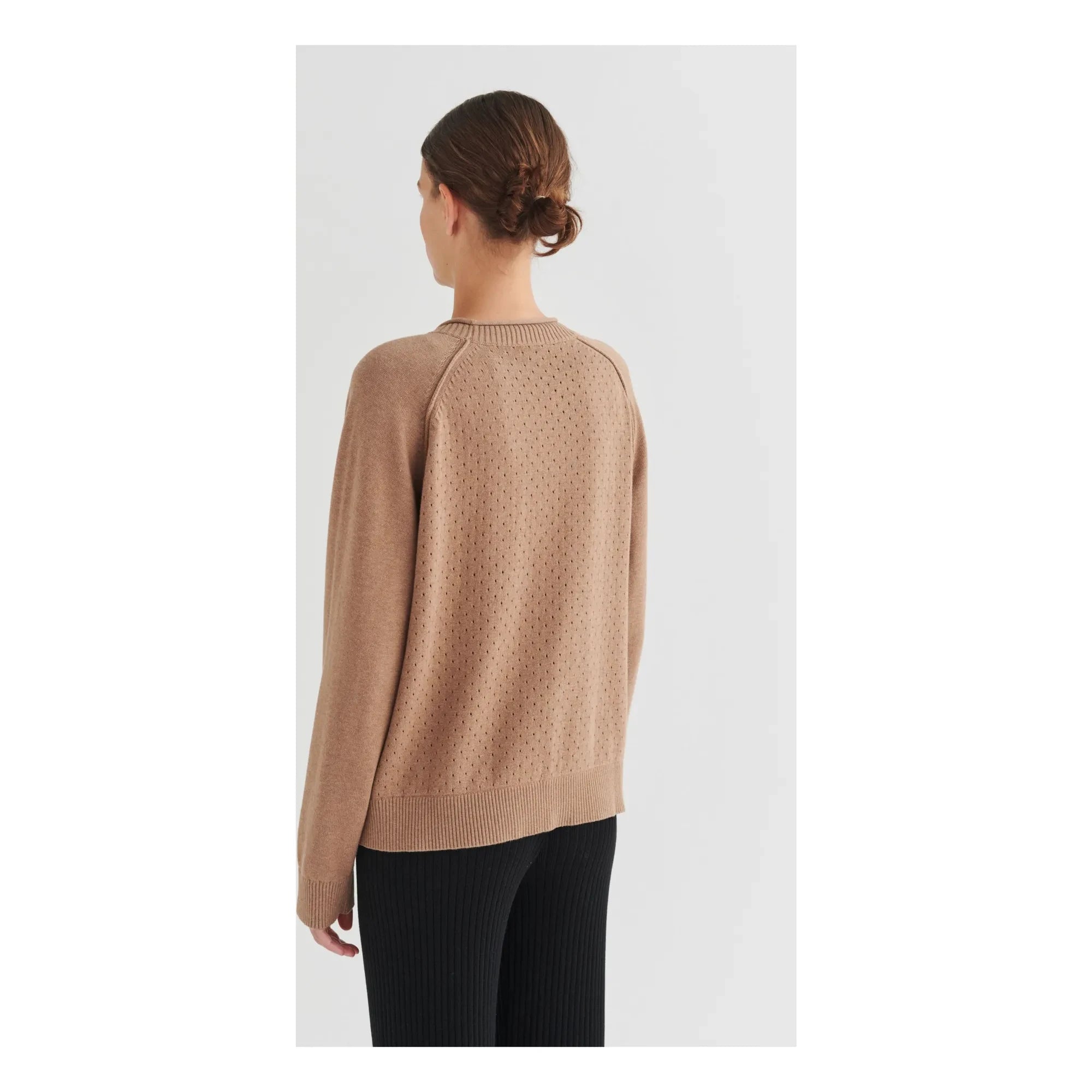 FUB – Pointelle-Sweatshirt | Ecru