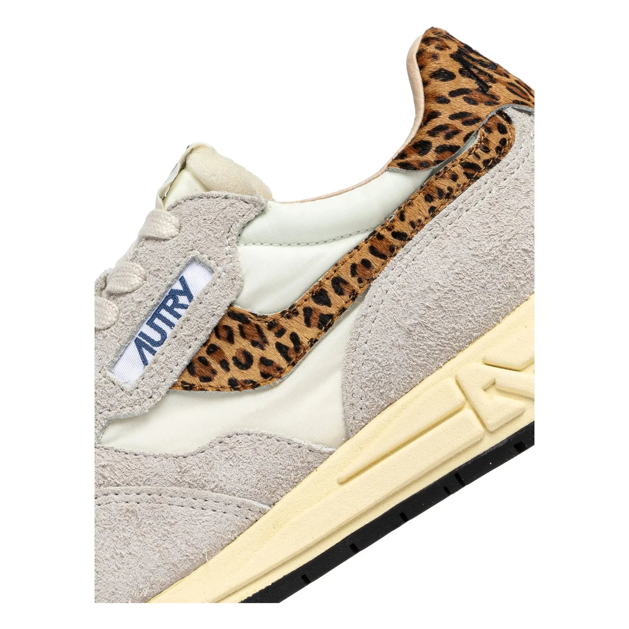 Autry - Reelwind Low Wildleder und Nylon Leoparden Sneakers | Beige