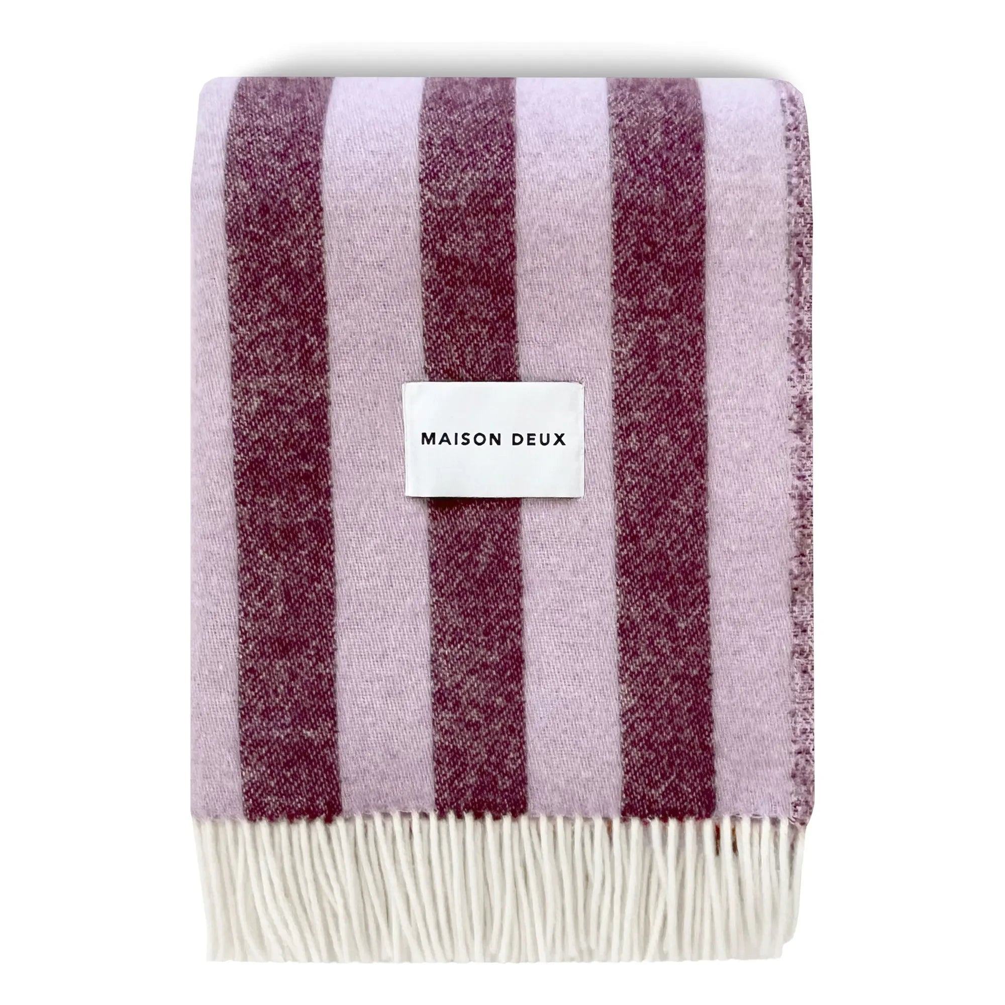 Maison Deux - Candy Wrap Wolldecke | Lila