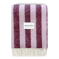 Maison Deux - Candy Wrap Wolldecke | Lila