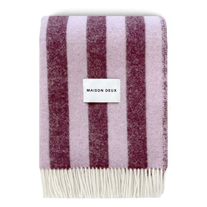 Maison Deux - Candy Wrap Wolldecke | Lila