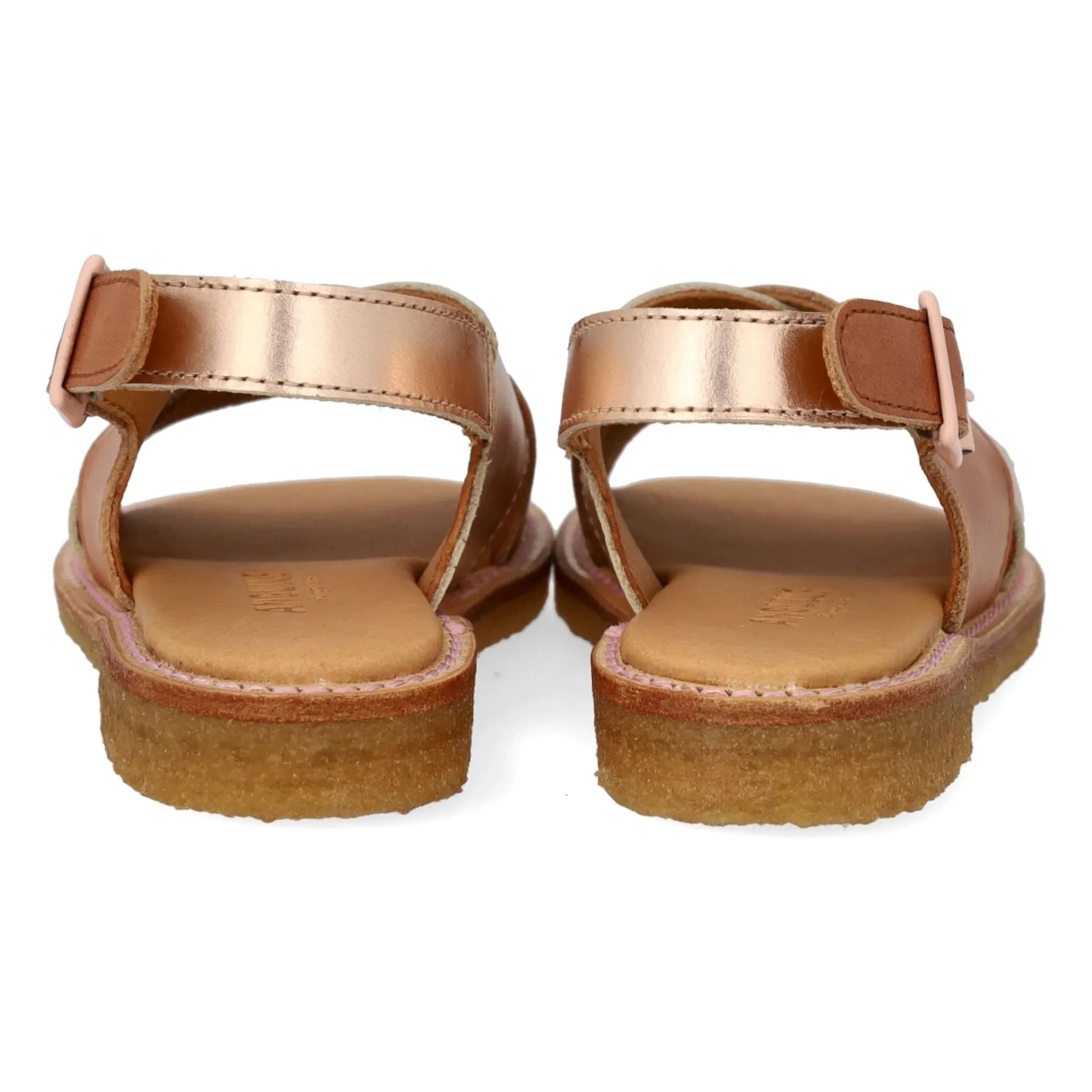 Angulus - Kontrast Sandalen | Roségold