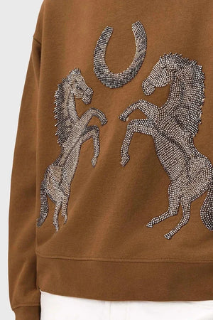 Pamuklu sweatshirt AllSaints LUCK