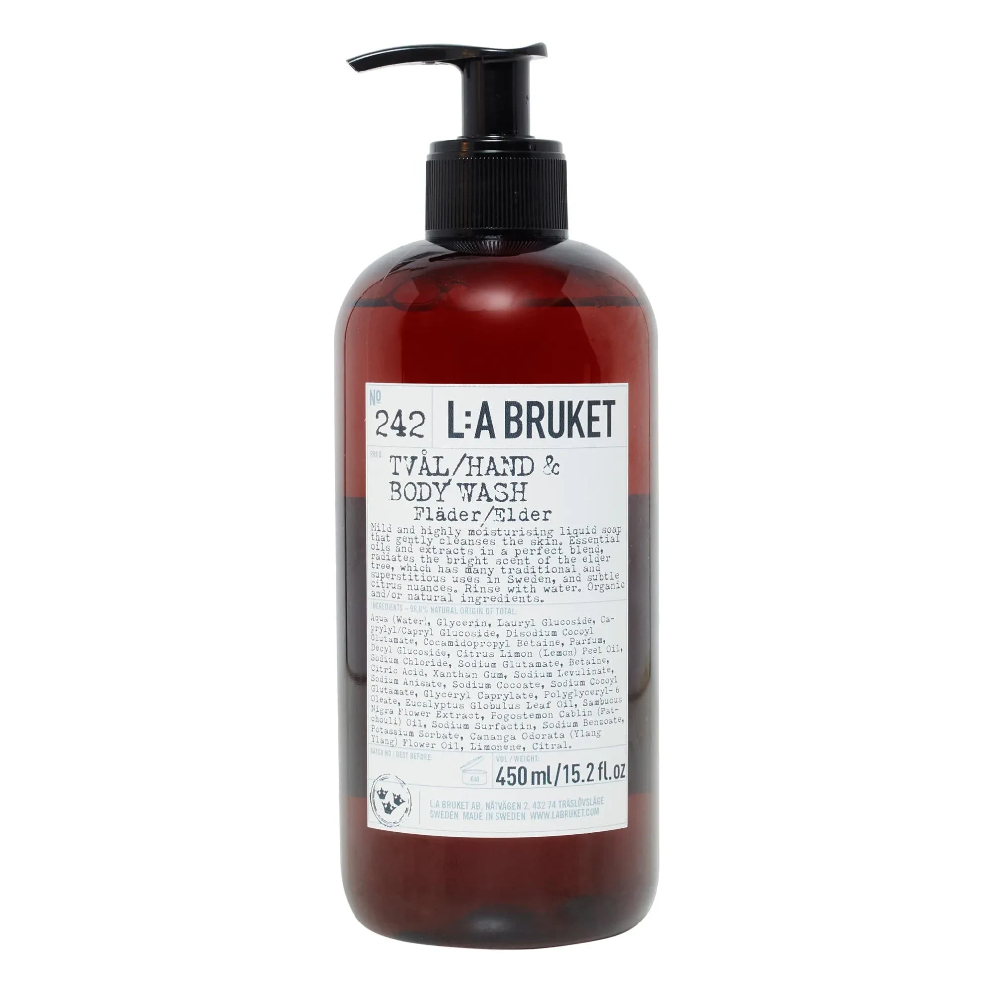 L:A BRUKET - 242 Hand- und Körperwaschmittel Holunder 450 ml