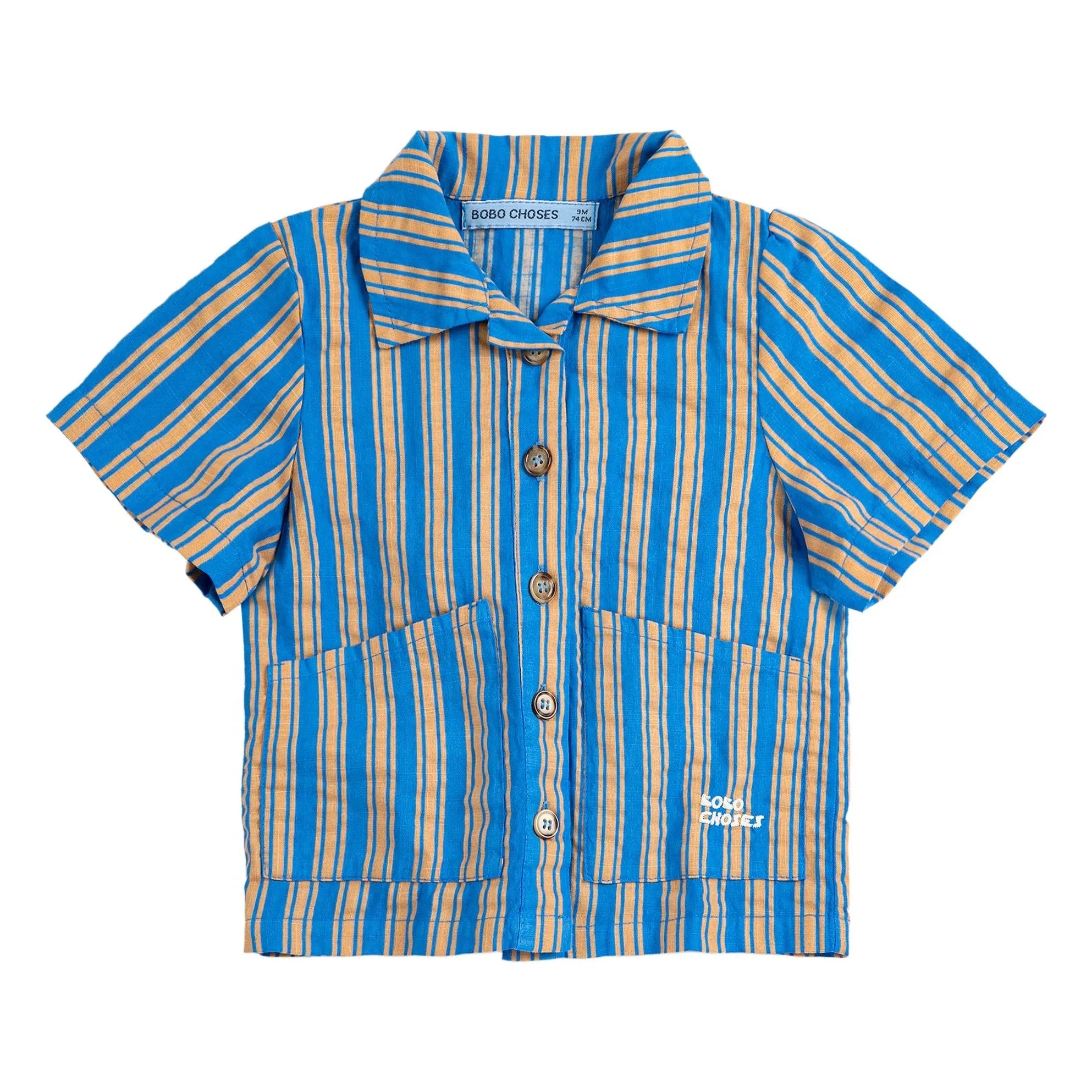 Bobo Choses - Gestreiftes Baby-Shirt | Blau
