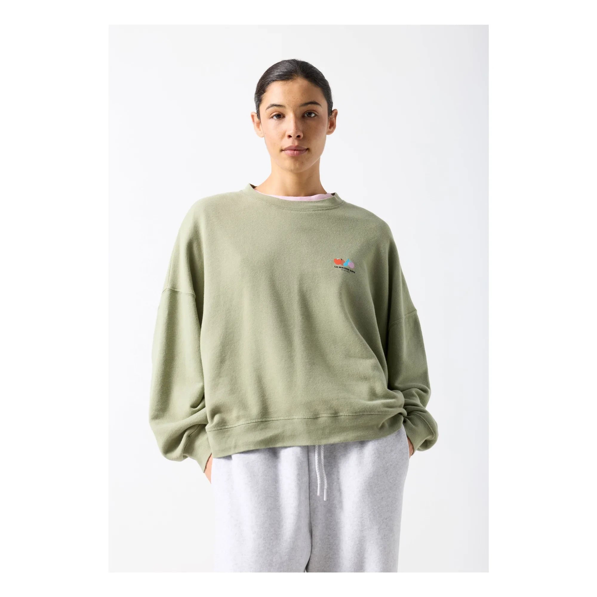 American Vintage - Atubay Baumwoll-Sweatshirt | Khaki