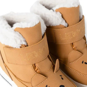 Liewood - Barley Bear Plüschgefütterte Stiefel aus recycelten Fasern | Karamell
