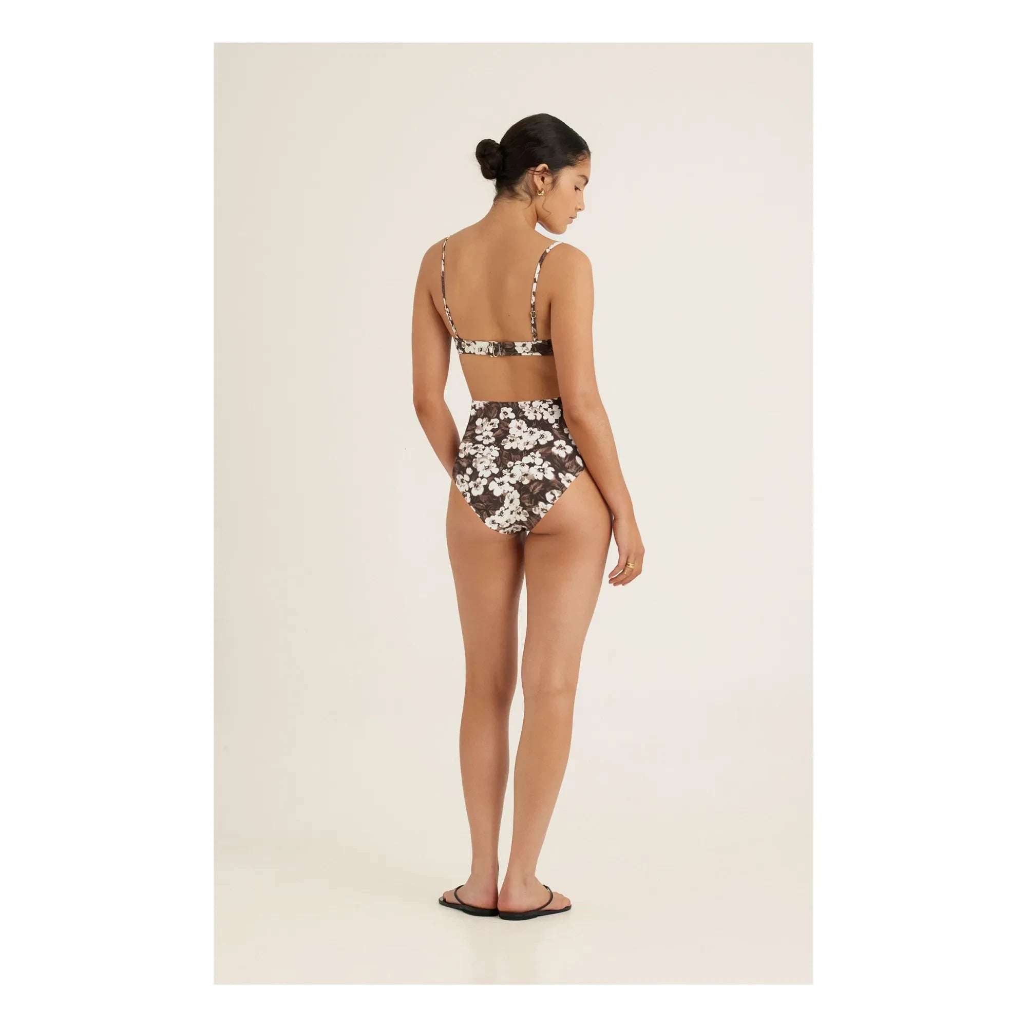 Peony - Balconnet bikini üstü | Kahverengi
