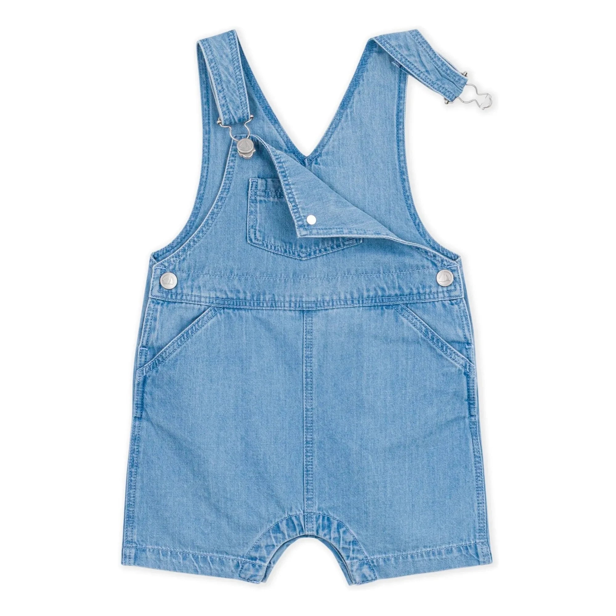 Petit Bateau - Hellblau | Denim Bio-Baumwoll Latzhose