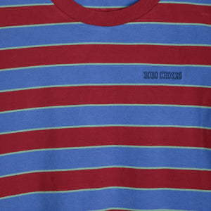 Bobo Choses – Gestreiftes Baumwoll-T-Shirt | Blau