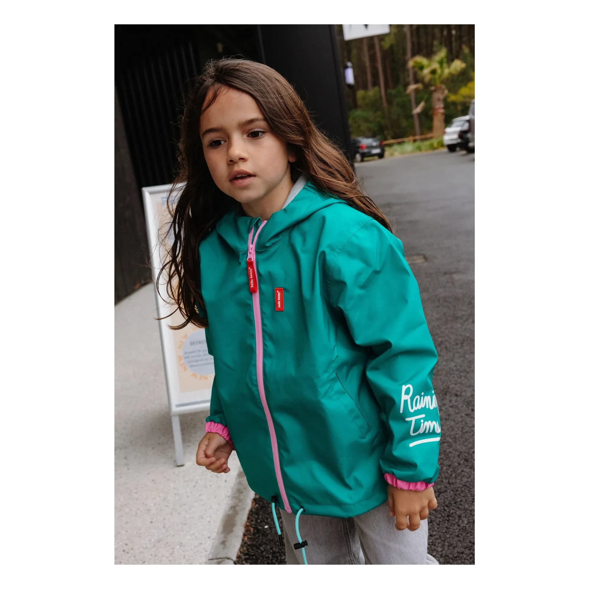 Hello Hossy - Wasserdichte Jacke | Türkis