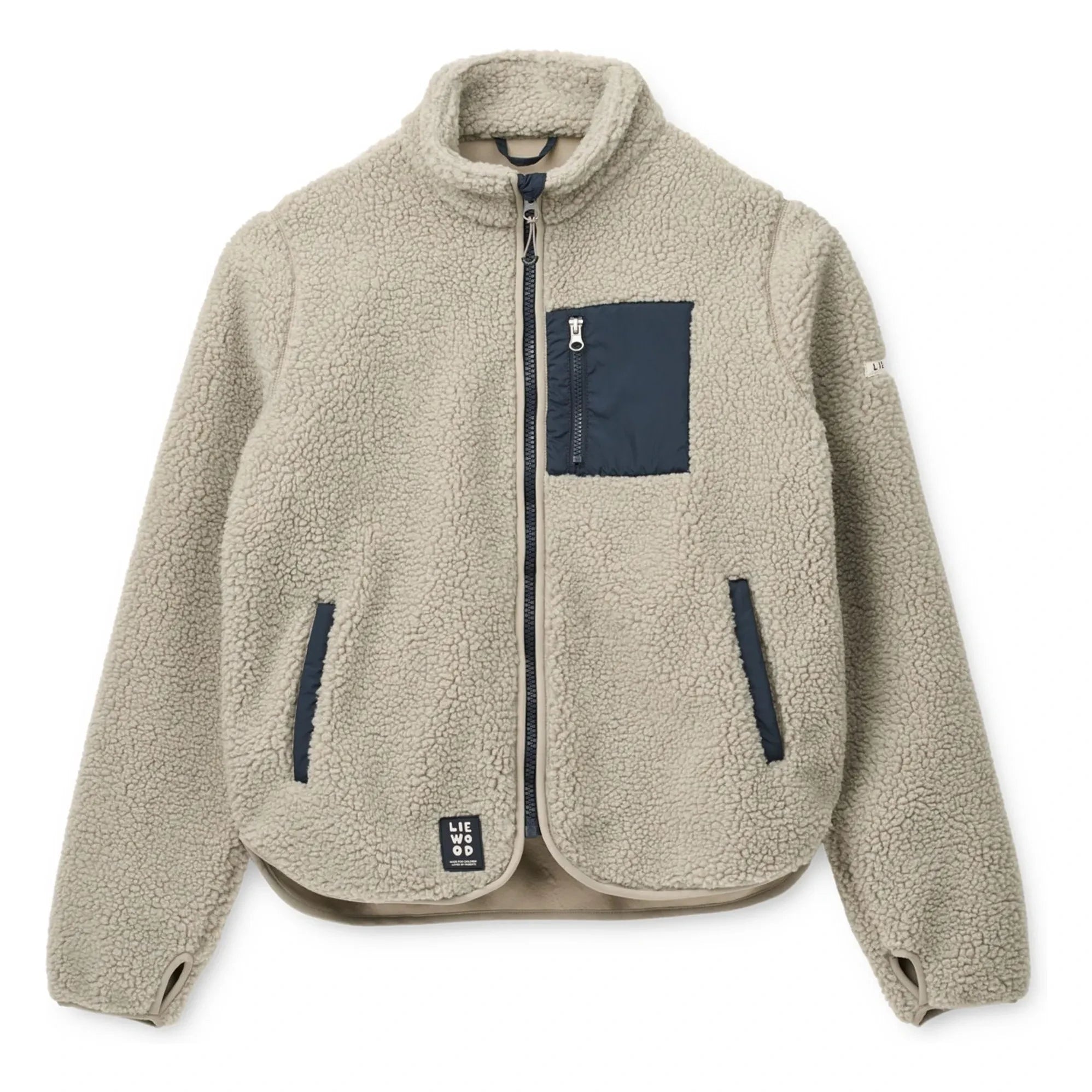 Liewood - Nelson Jacke aus recycelter Sherpa-Faser | Haferflocke