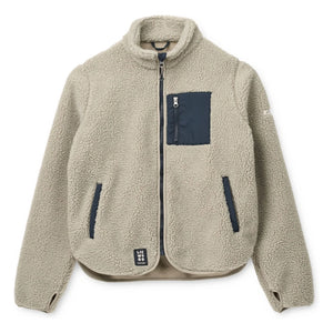Liewood - Nelson Jacke aus recycelter Sherpa-Faser | Haferflocke
