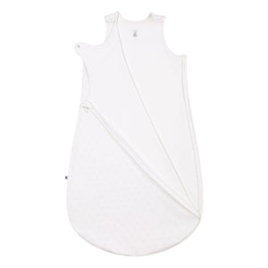 Petit Bateau - Herz-Strampler aus Bio-Baumwolle mit Lochmuster | Weiß