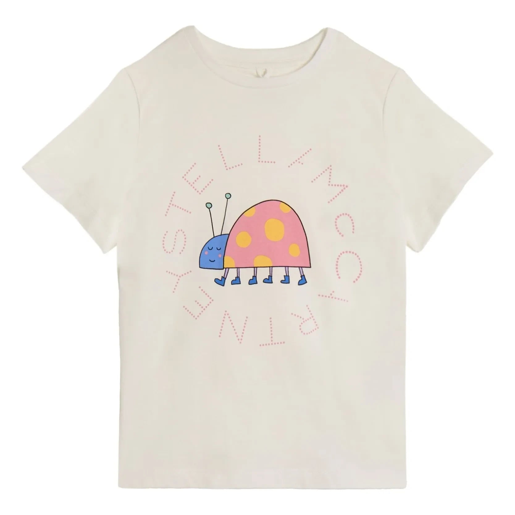 Stella McCartney Kids - Stella Marienkäfer T-Shirt aus Bio-Baumwolle | Elfenbein