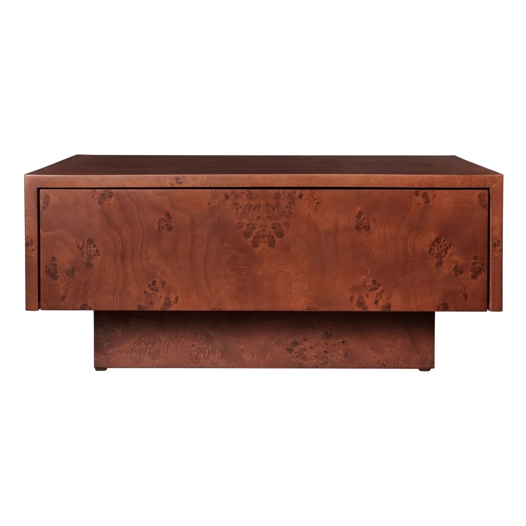 Ferm Living - FSC Blur Storage ahşap çekmeceli sehpa | Koyu ahşap