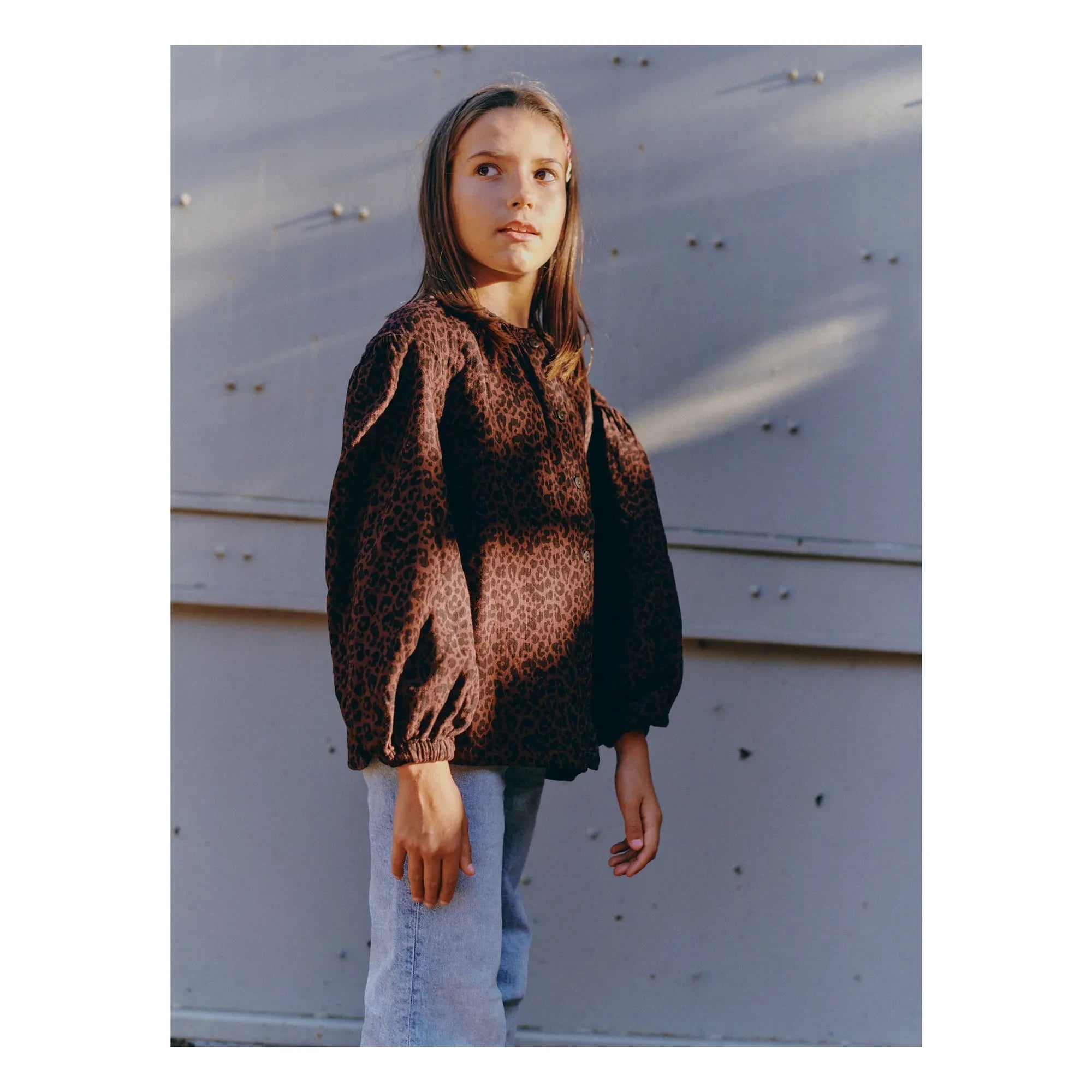 Marlot Paris – Bluse Irène Leopard | Braun