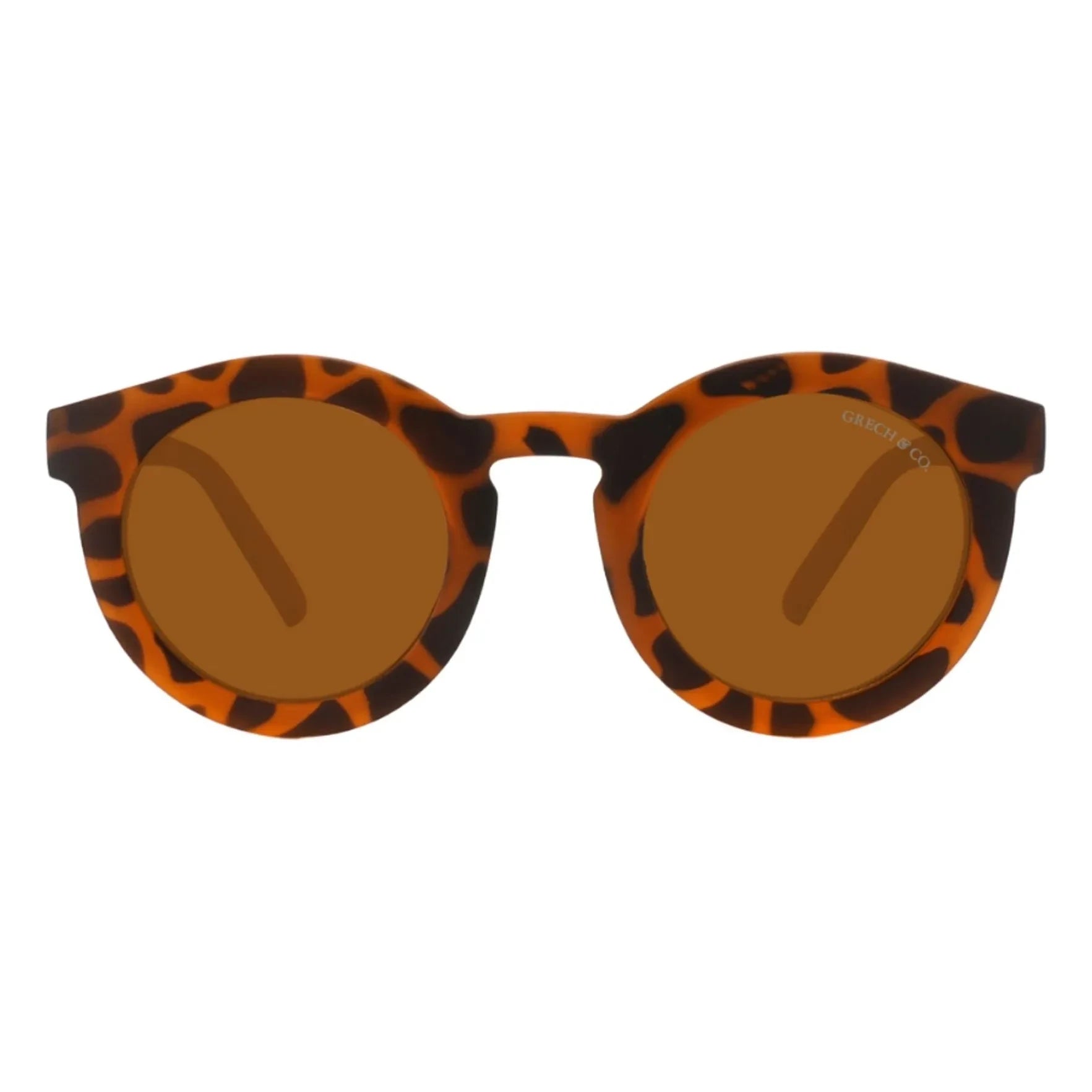 Grech & Co - Klassische Ecaille Polarisierte Naturfaser Sonnenbrille | Braun