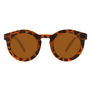 Grech & Co - Klassische Ecaille Polarisierte Naturfaser Sonnenbrille | Braun