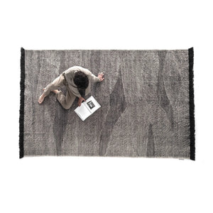 Nanimarquina - Telares Afghan Wollteppich | Schwarz