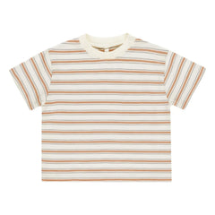 Rylee + Cru - Terry Gestreiftes T-Shirt | Ecru