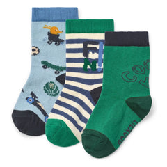 Liewood - Silas Socken mit Tiermotiv 3er-Pack | Blau