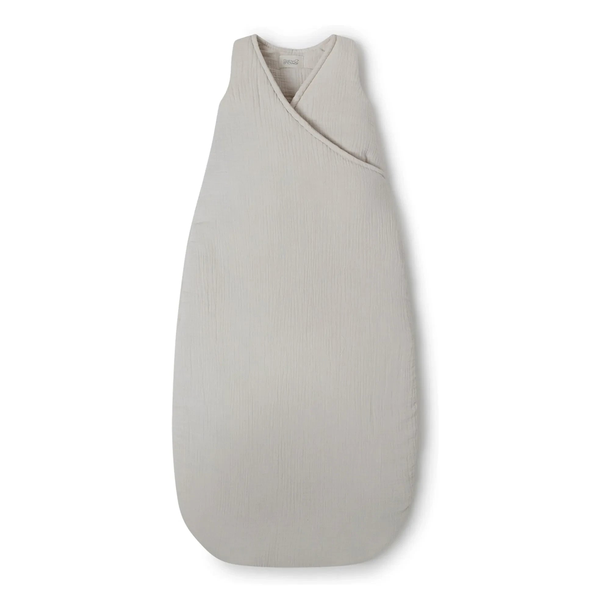 Babyshower - Baumwoll-Musselin-Schlafsack | Hellgrau
