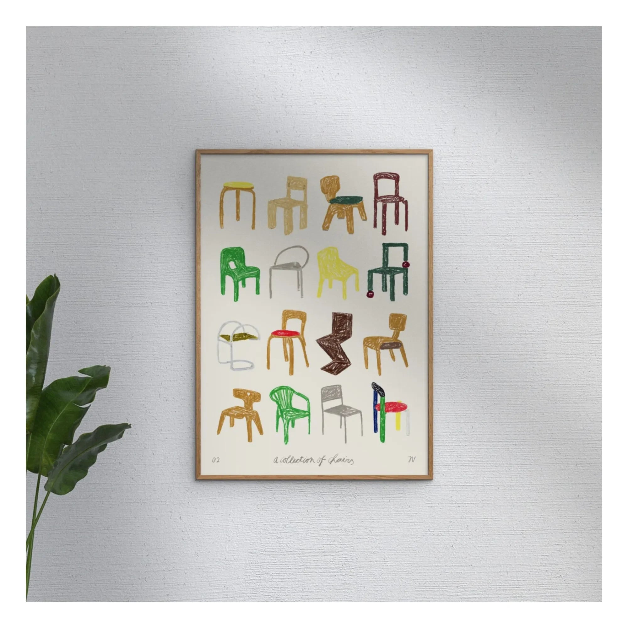 Poster und Rahmen – Poster aus der Stühle-Kollektion