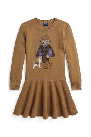 Polo Ralph Lauren pamuklu kloş elbise