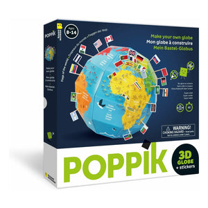 Poppik - Flaggen-Bastelset mit Globus