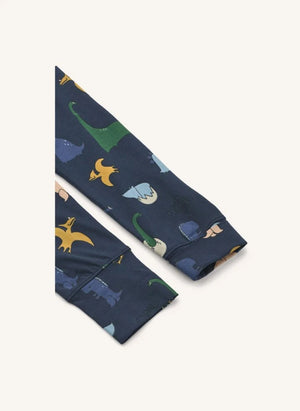 Liewood - Wilhelm Dinosaurier Organische Baumwolle Pyjama | Dunkelblau