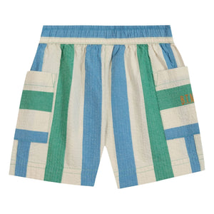 Bonton - Gestreifte Lois Shorts mit Taschen | Ecru