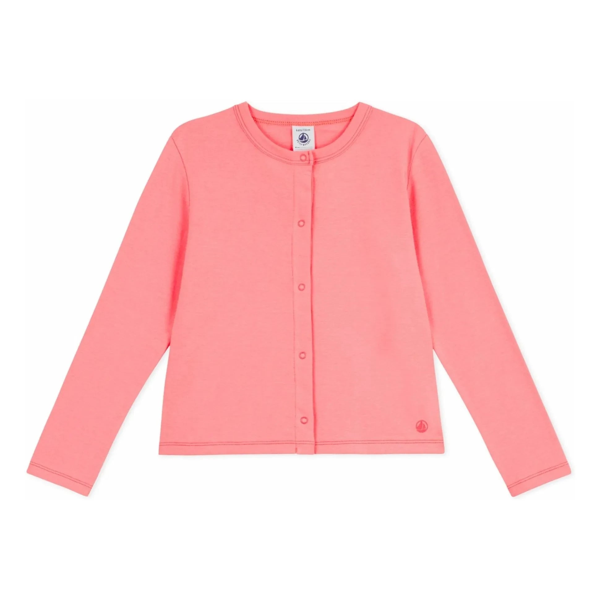 Petit Bateau - Strickjacke aus Bio-Baumwolle | Koralle