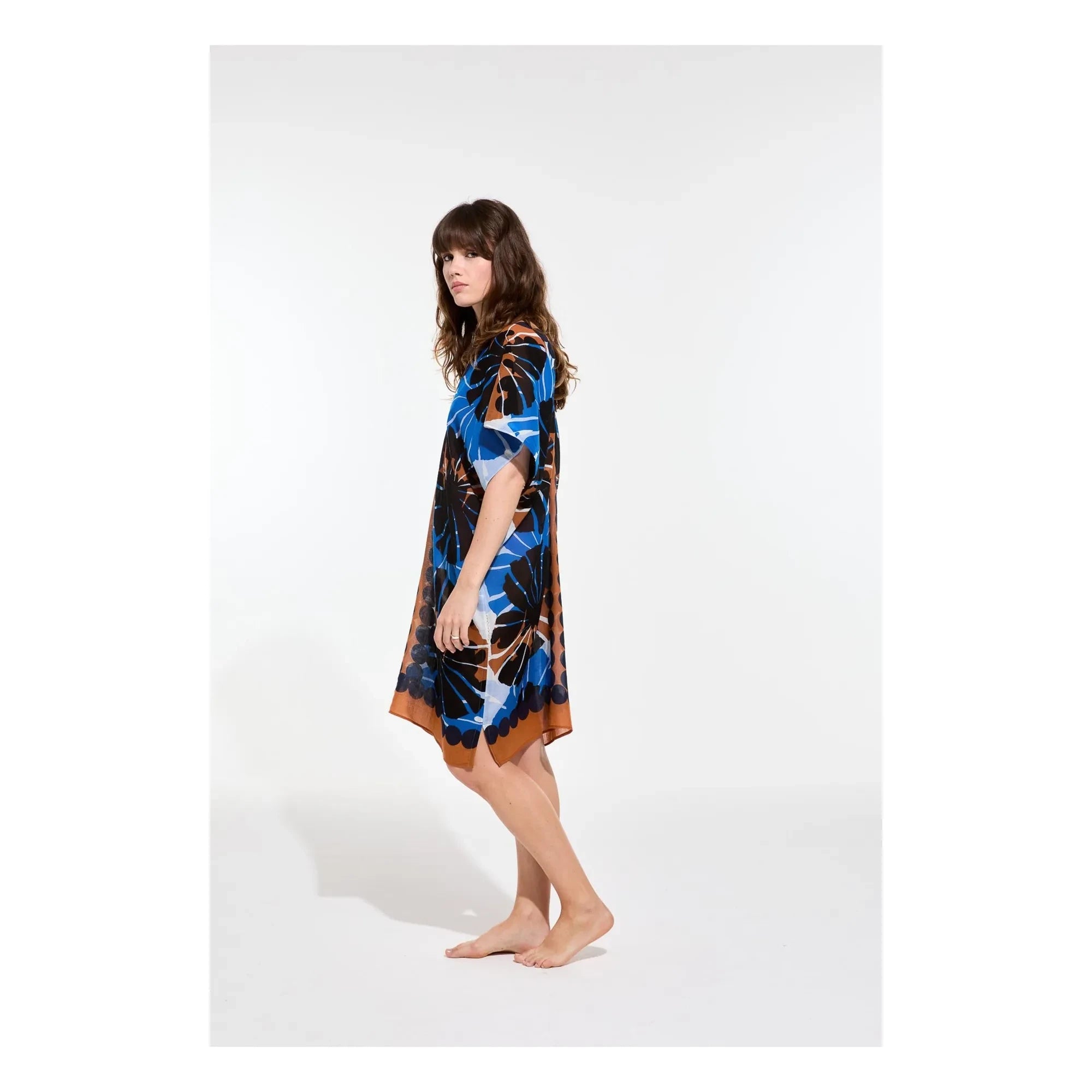 Mapoésie - Elia Pavot Baumwollkleid | Blau