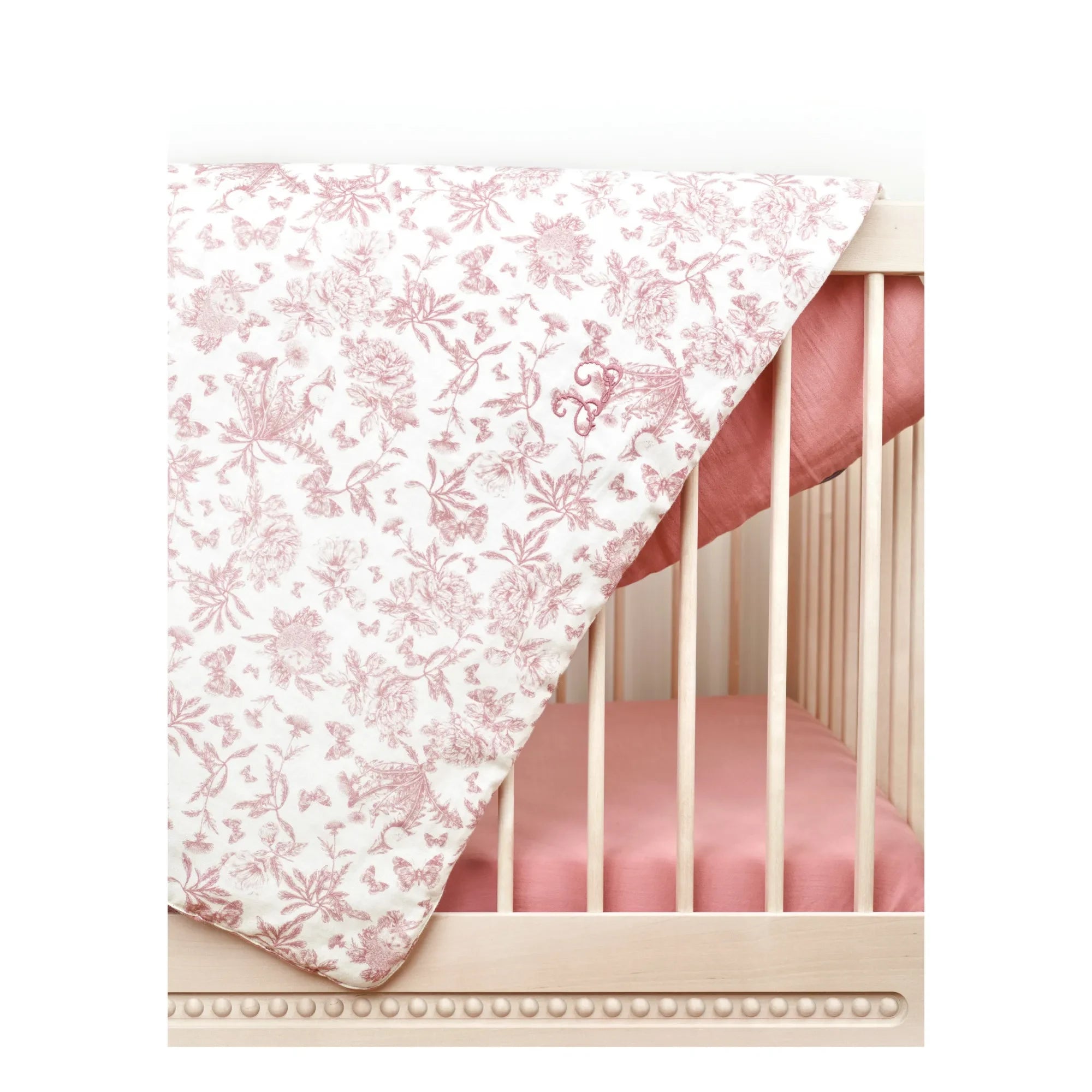 Tartine et Chocolat - Toile de Jouy Decke | Pfirsich