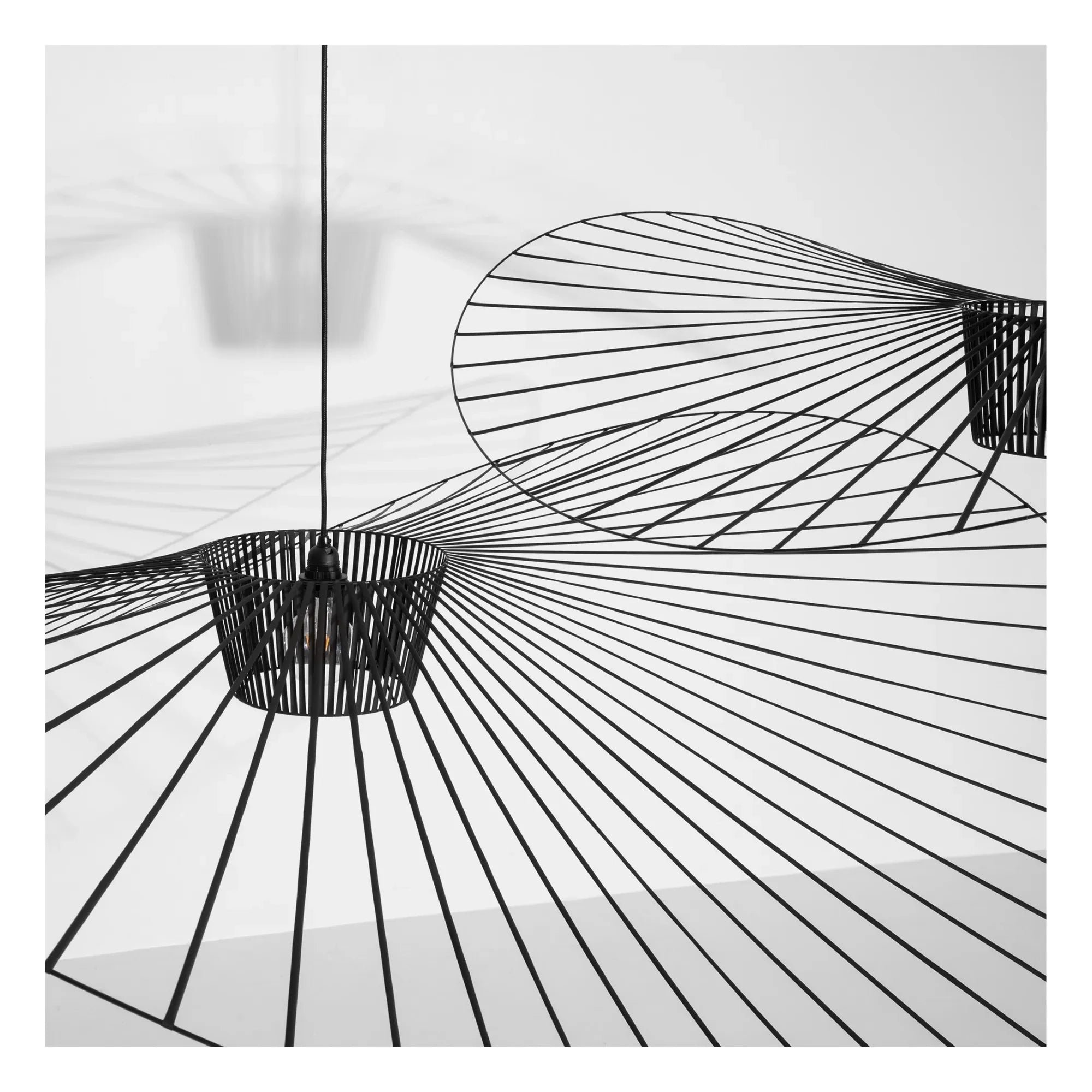 Petite Friture - Vertigo Große Pendelleuchte - Schwarz | Schwarz